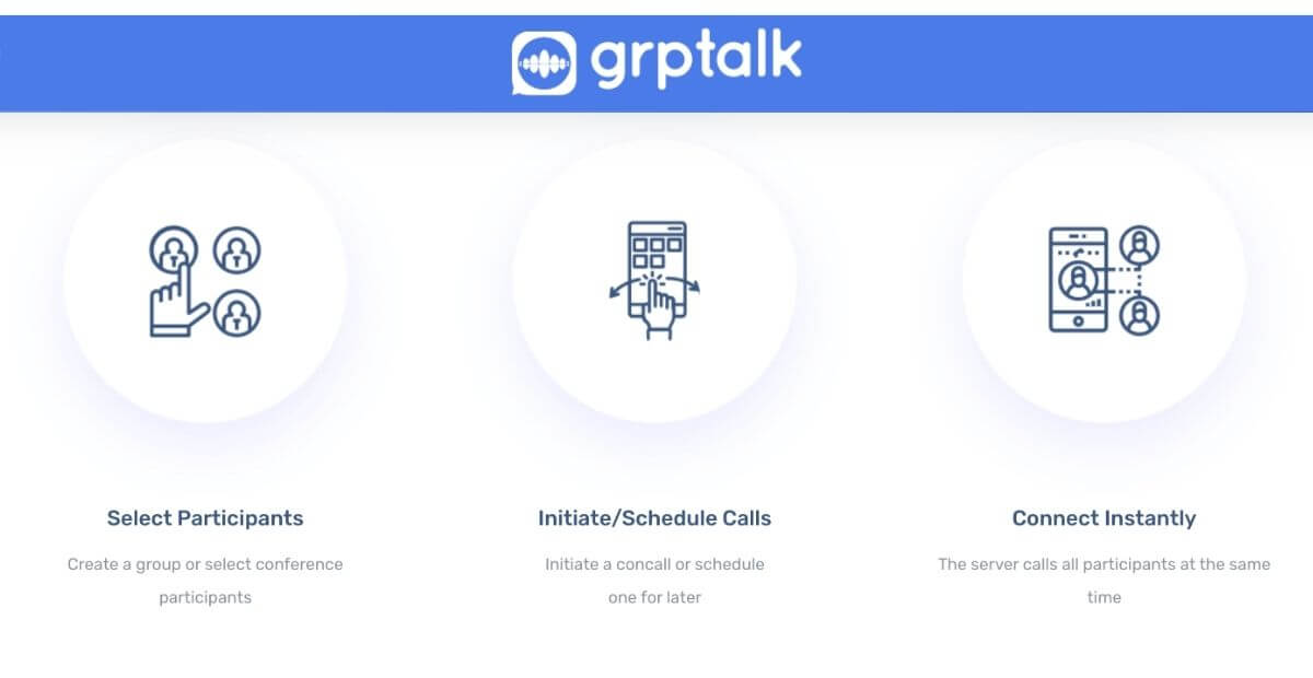 grptalk conference calls - scheduling audio meetings with dial out