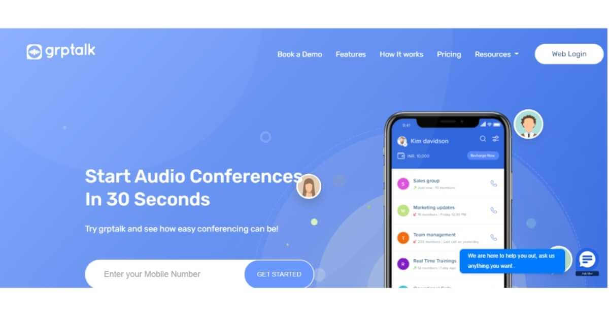 grptalk - a no-internet audio conferencing platform