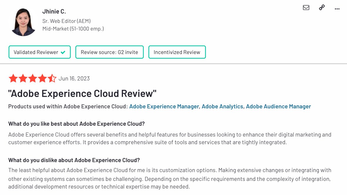 10 Best Customer Experience Solutions for Your Business | Adobe Experience Manager customer review