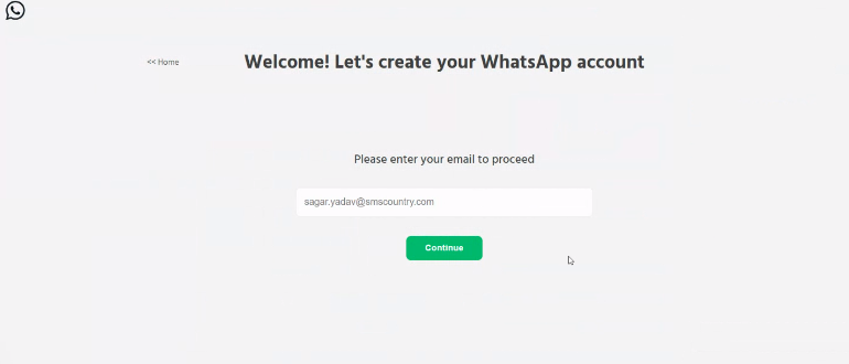 Step #1 | WhatsApp Business Dashboard